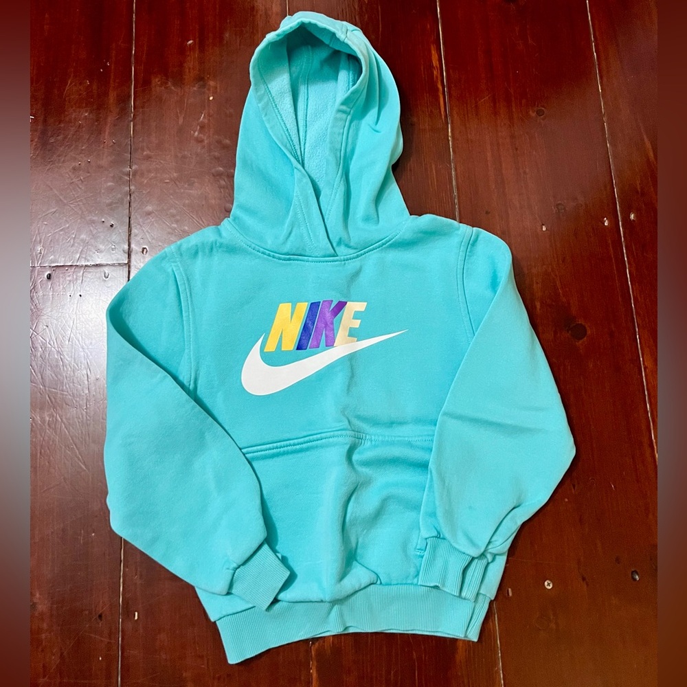 Nike Kids Turquoise Hoodie size small 5/6